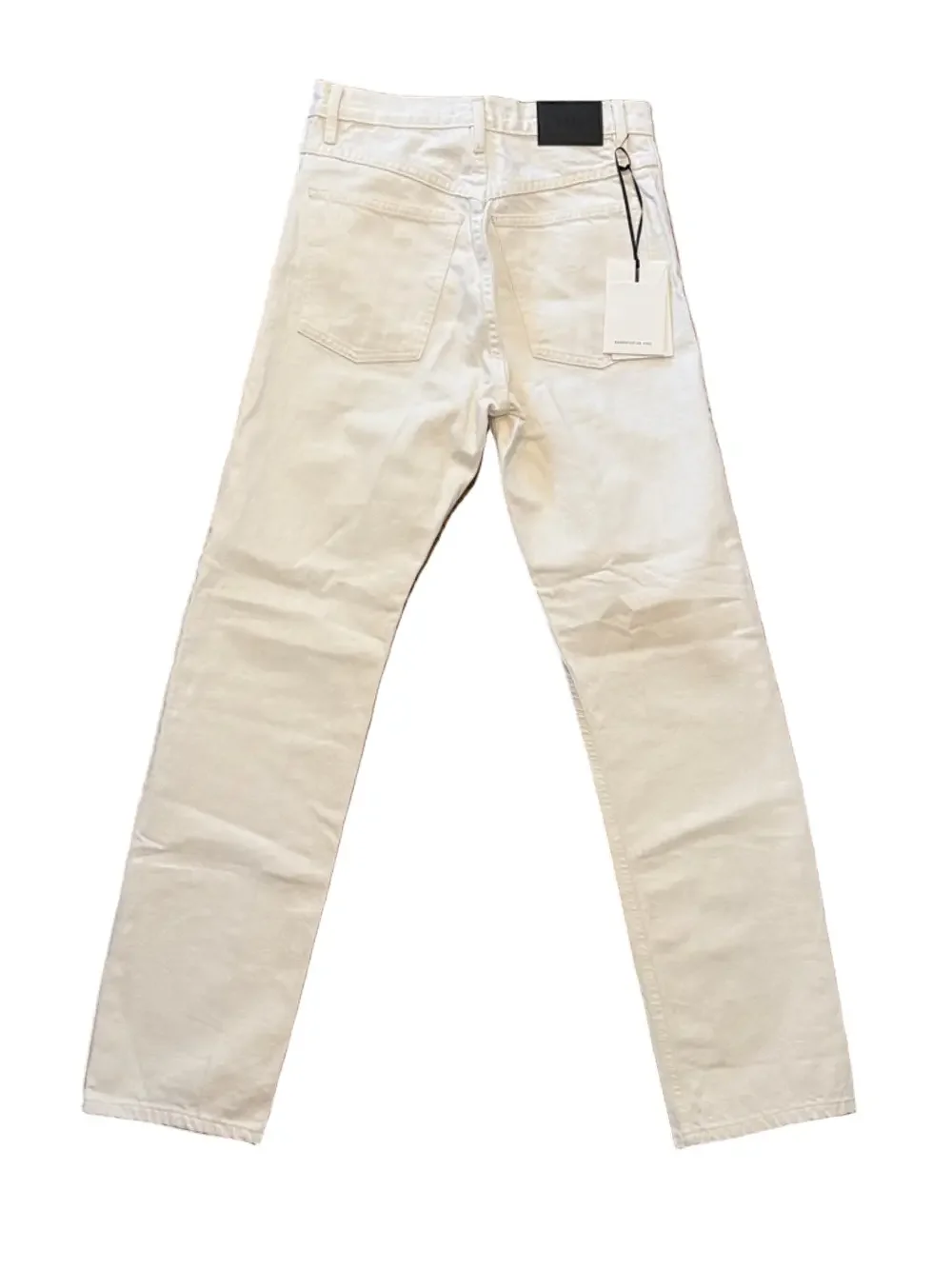ESSE The Denim Jeans, Off White (Ecru)  | Size 27, 31” Inseam - Picture 6 of 7